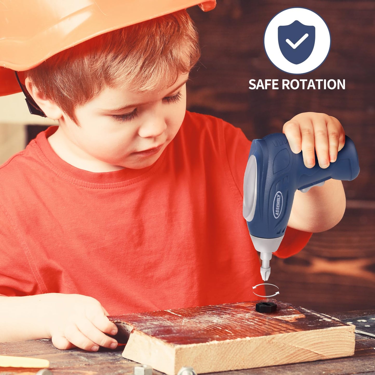 JOVOW Werkbank Kinder Werkzeug, 68-teilig transformierbares Werkzeugkoffer Set mit simulierter Bohrmaschine, Kinderwerkzeugkasten Rollenspiel Lernspiel Geschenk für Jungen und Mädchen 3-8 Jahren