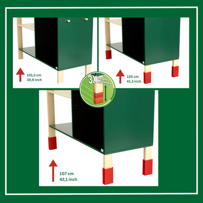 Theo Klein 8734 Bosch Holzwerkbank I Robuste Kinderwerkbank, höhenverstellbar I Elektr. Akkuschrauber, Werkzeuge mit Licht und Sound I Spielzeug für Kinder ab 3 Jahren